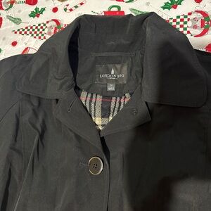 London Fog Women's Black Trench Coat